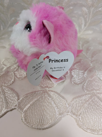 Ty Puffies - Princess The Pink Husky (3in) - Vintage Beanies Canada