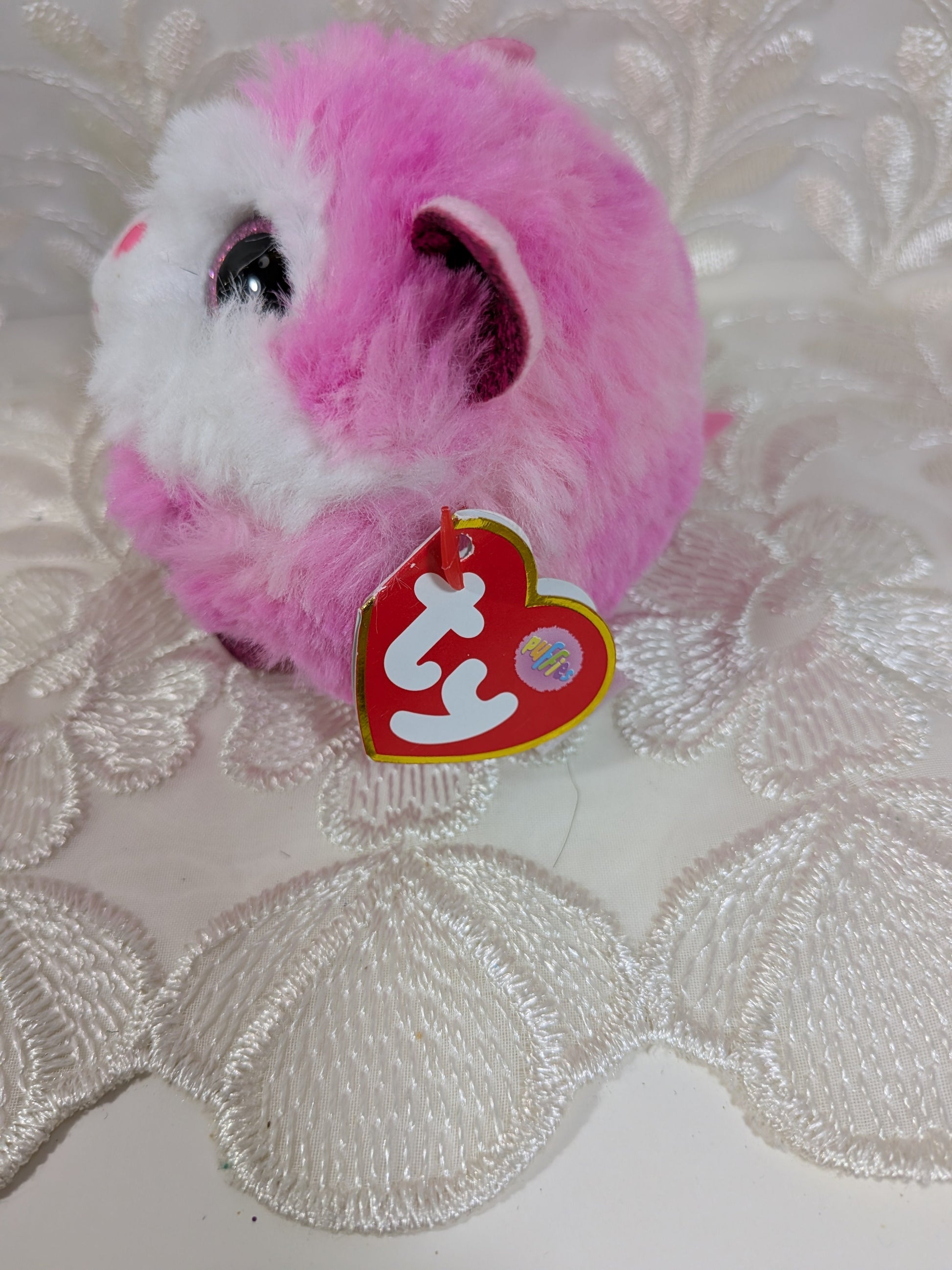 Ty Puffies - Princess The Pink Husky (3in) - Vintage Beanies Canada