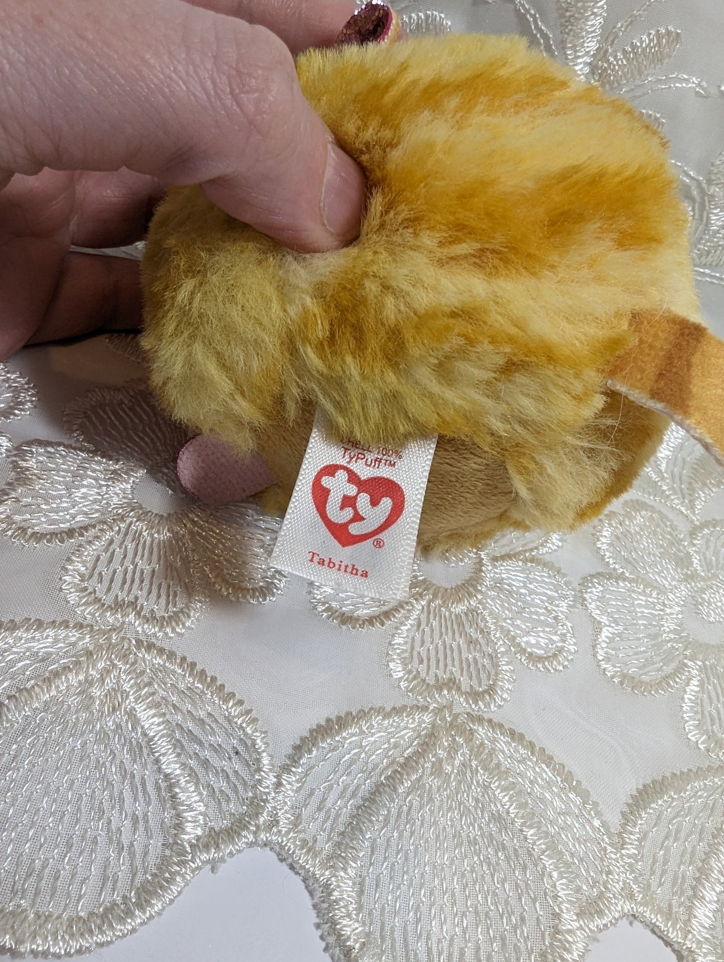Ty Puffies - Tabitha The Cat (3in) No Tag - Vintage Beanies Canada