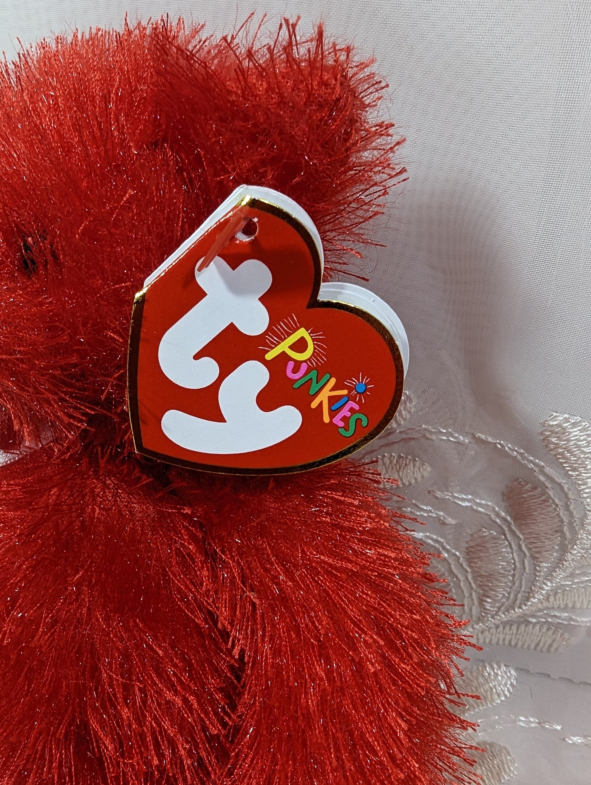 Ty Punkies Collection - Lil Siren The Red Bear (8in) - Vintage Beanies Canada