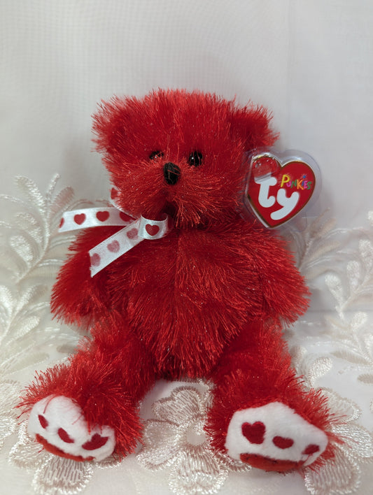 Ty Punkies Collection - Lil Siren The Red Bear (8in) - Vintage Beanies Canada