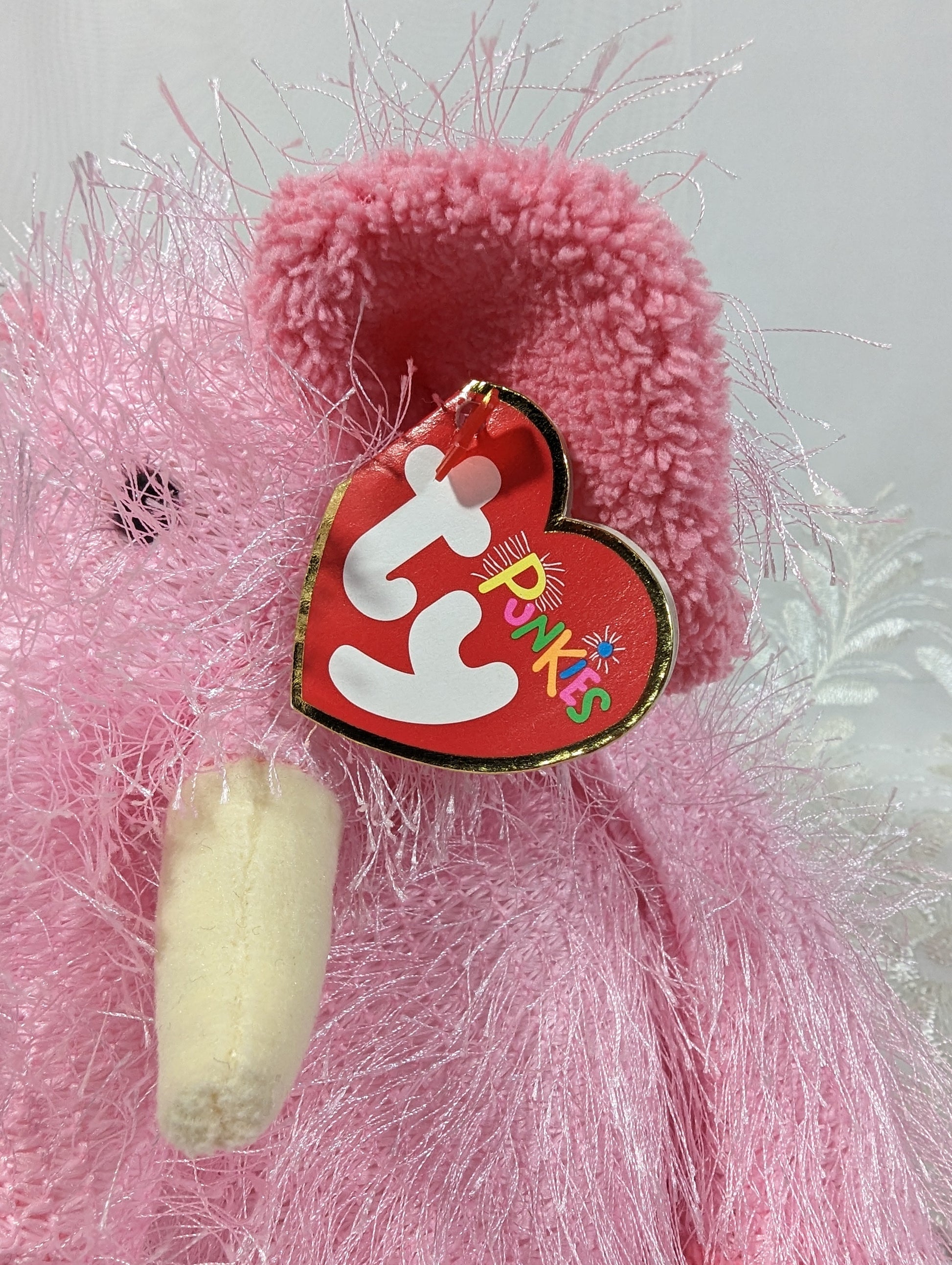 Ty Punkies - Pipsqueak The Pink Elephant (9in) Non - Mint Tag - Vintage Beanies Canada