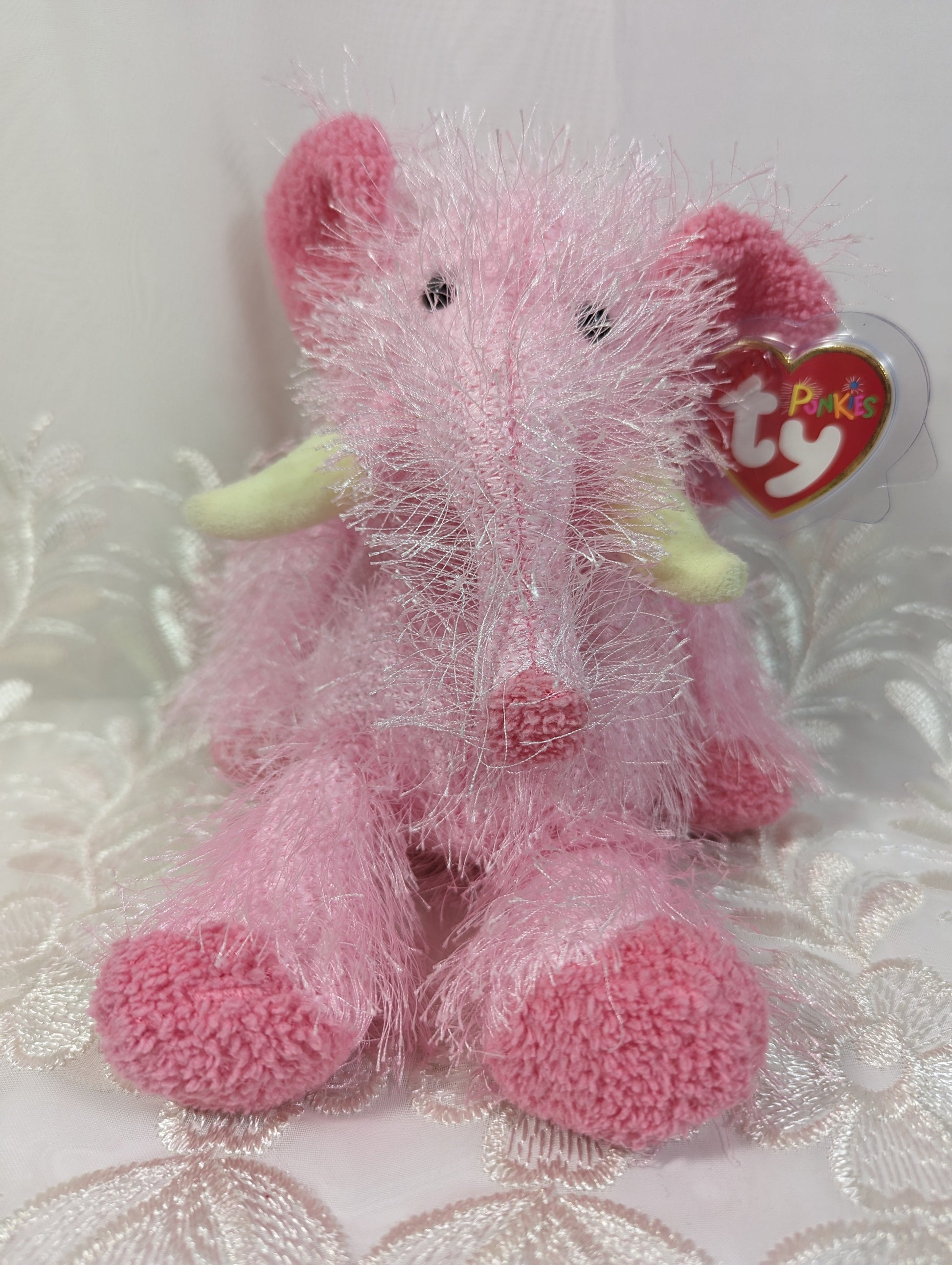 Ty Punkies - Pipsqueak The Pink Elephant (9in) Non - Mint Tag - Vintage Beanies Canada