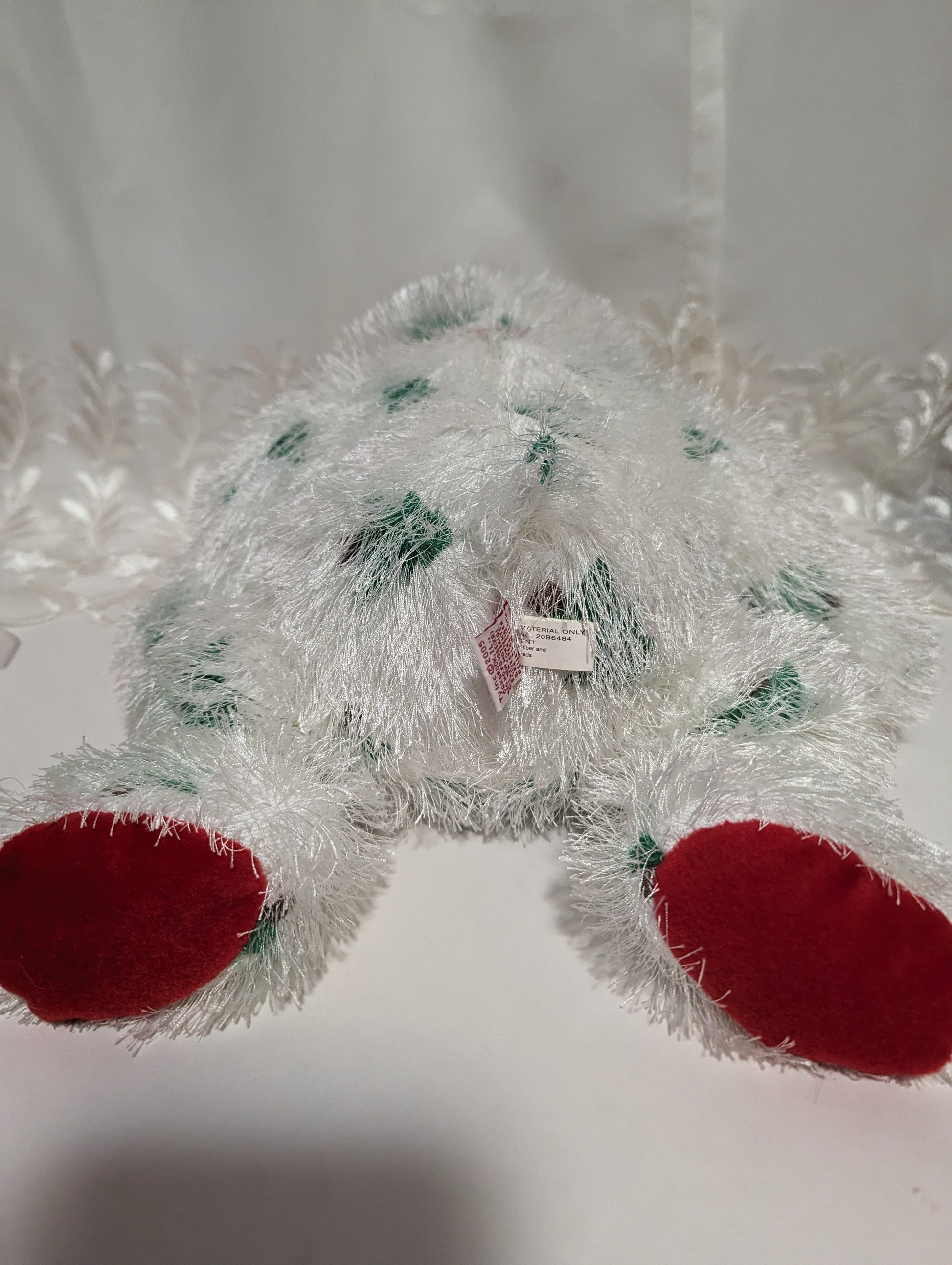 Ty Punkies - Santa Claws The Bear (13in) Creased Tag - Vintage Beanies Canada