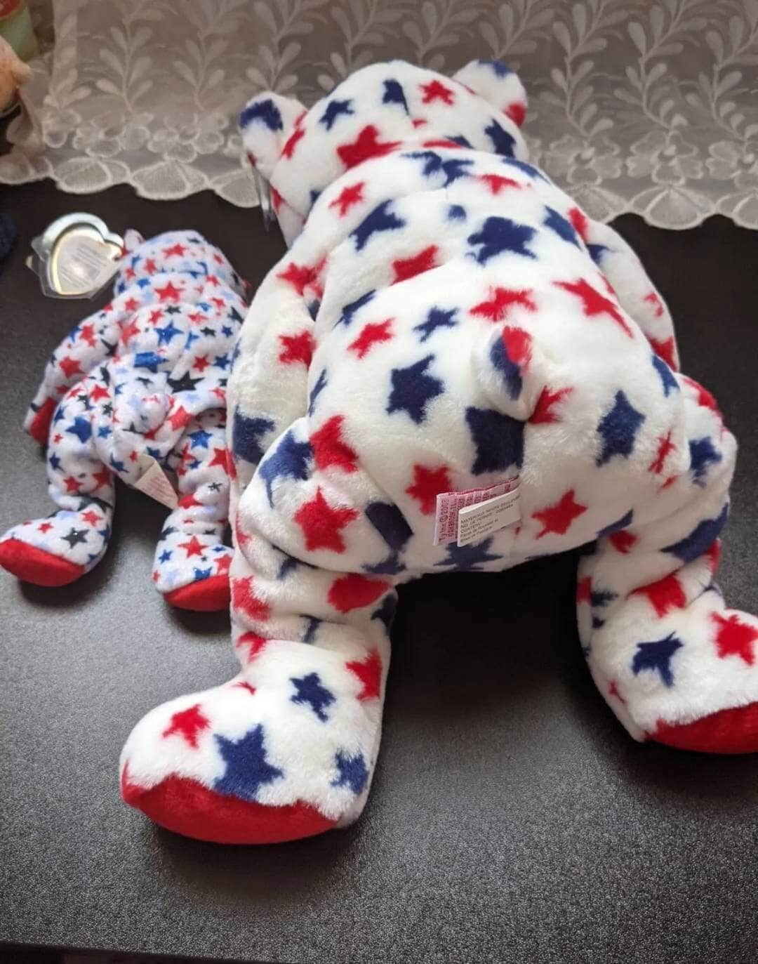 Ty Red The Bear Beanie Baby and Beanie Buddy Lot - Near Mint (Sold As Pair) - Vintage Beanies Canada