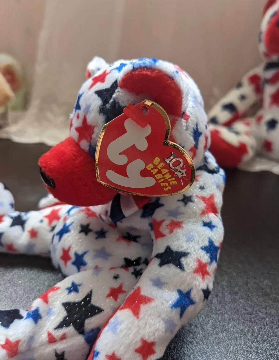 Ty Red The Bear Beanie Baby and Beanie Buddy Lot - Near Mint (Sold As Pair) - Vintage Beanies Canada