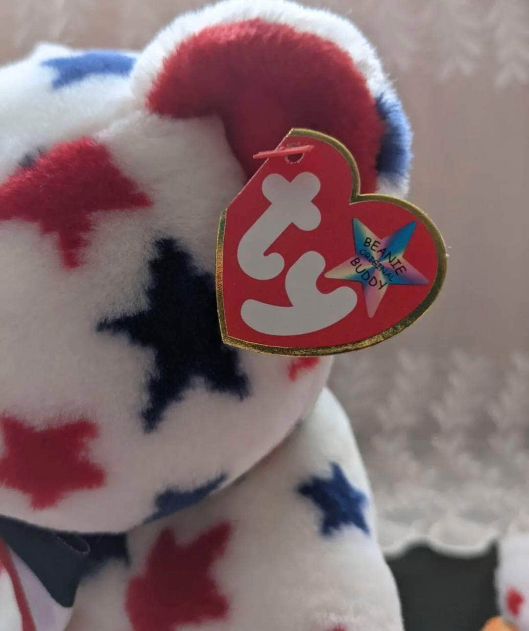 Ty Red The Bear Beanie Baby and Beanie Buddy Lot - Near Mint (Sold As Pair) - Vintage Beanies Canada