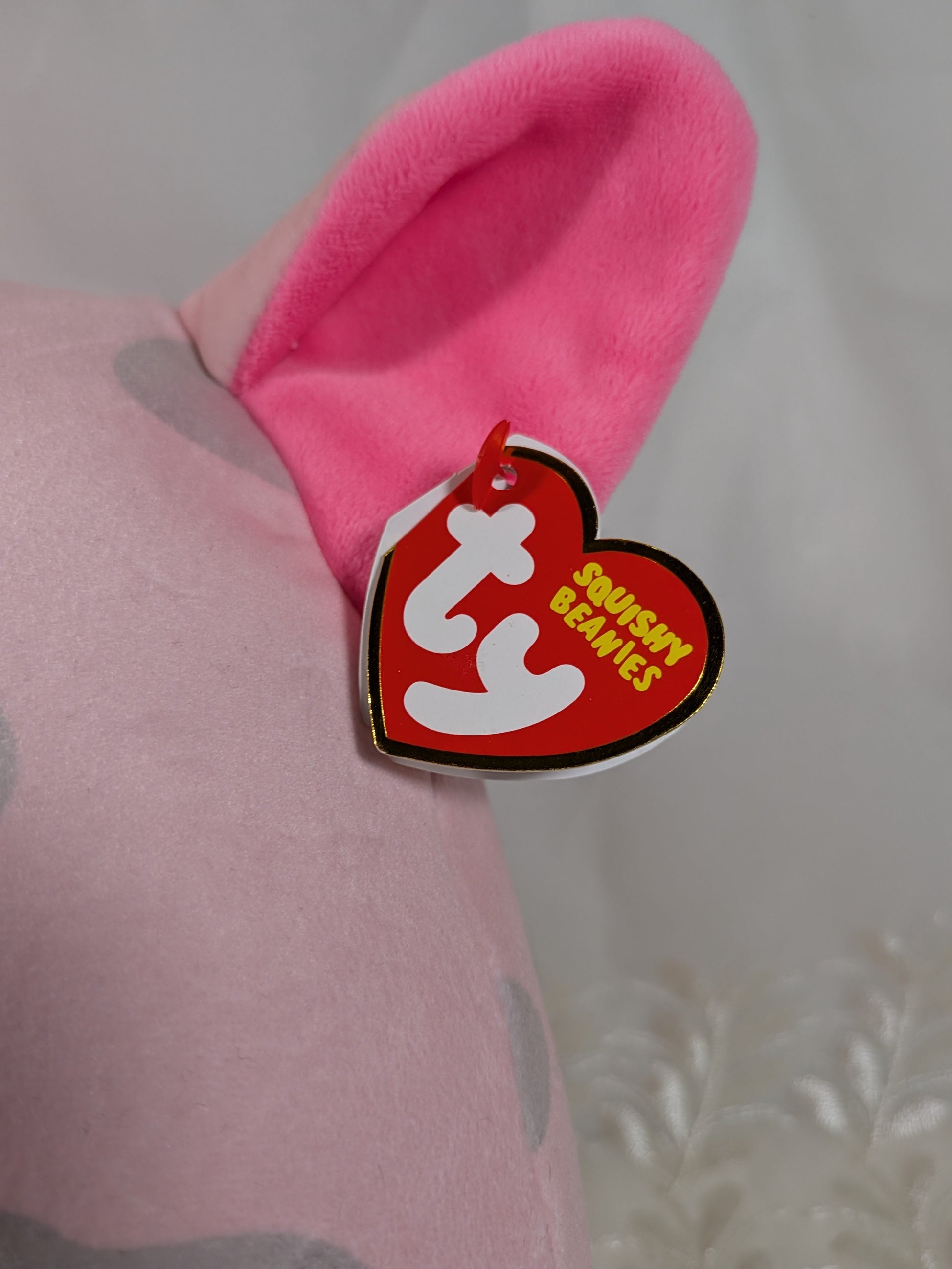 Ty Squishy Beanies - Hambone the Pig (9in) - Vintage Beanies Canada