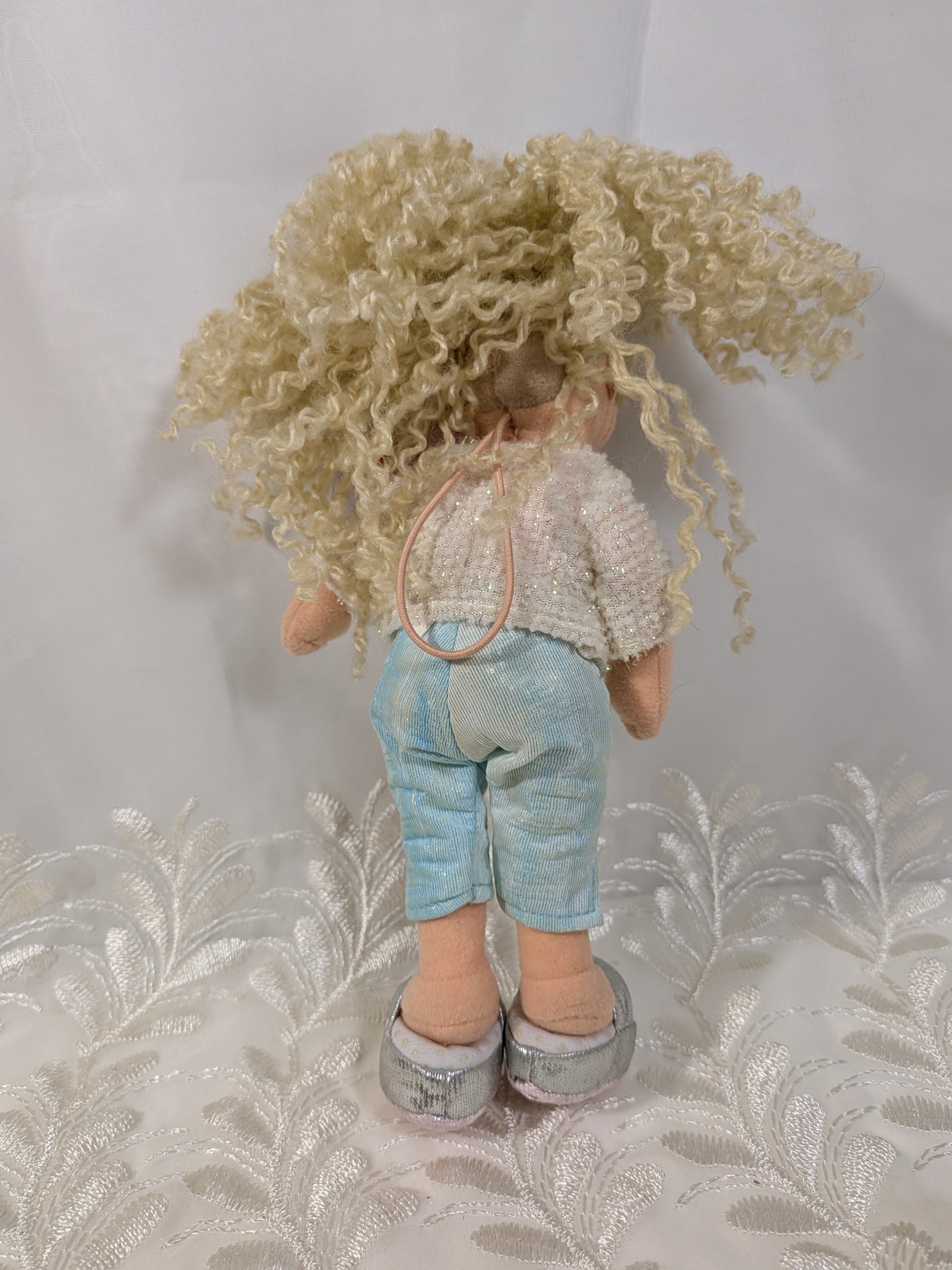 Ty Teenie Beanie Bopper - Sassy Star The Blonde Girl Doll (8in) Non-mint Tag - Vintage Beanies Canada