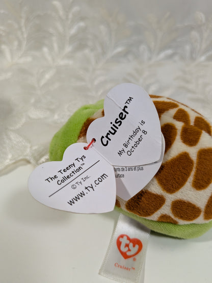 Ty Teeny Tys - Cruiser The Turtle (4 - in) Non - mint Hang Tag - Vintage Beanies Canada