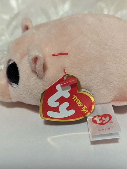 Ty Teeny Tys - Curly The Pig (4in) - Vintage Beanies Canada