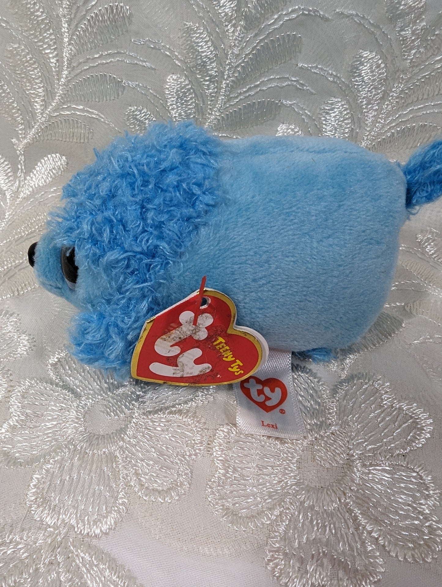 Ty Teeny Tys - Lexi The Blue Poodle (4IN) Non - mint Tag - Vintage Beanies Canada