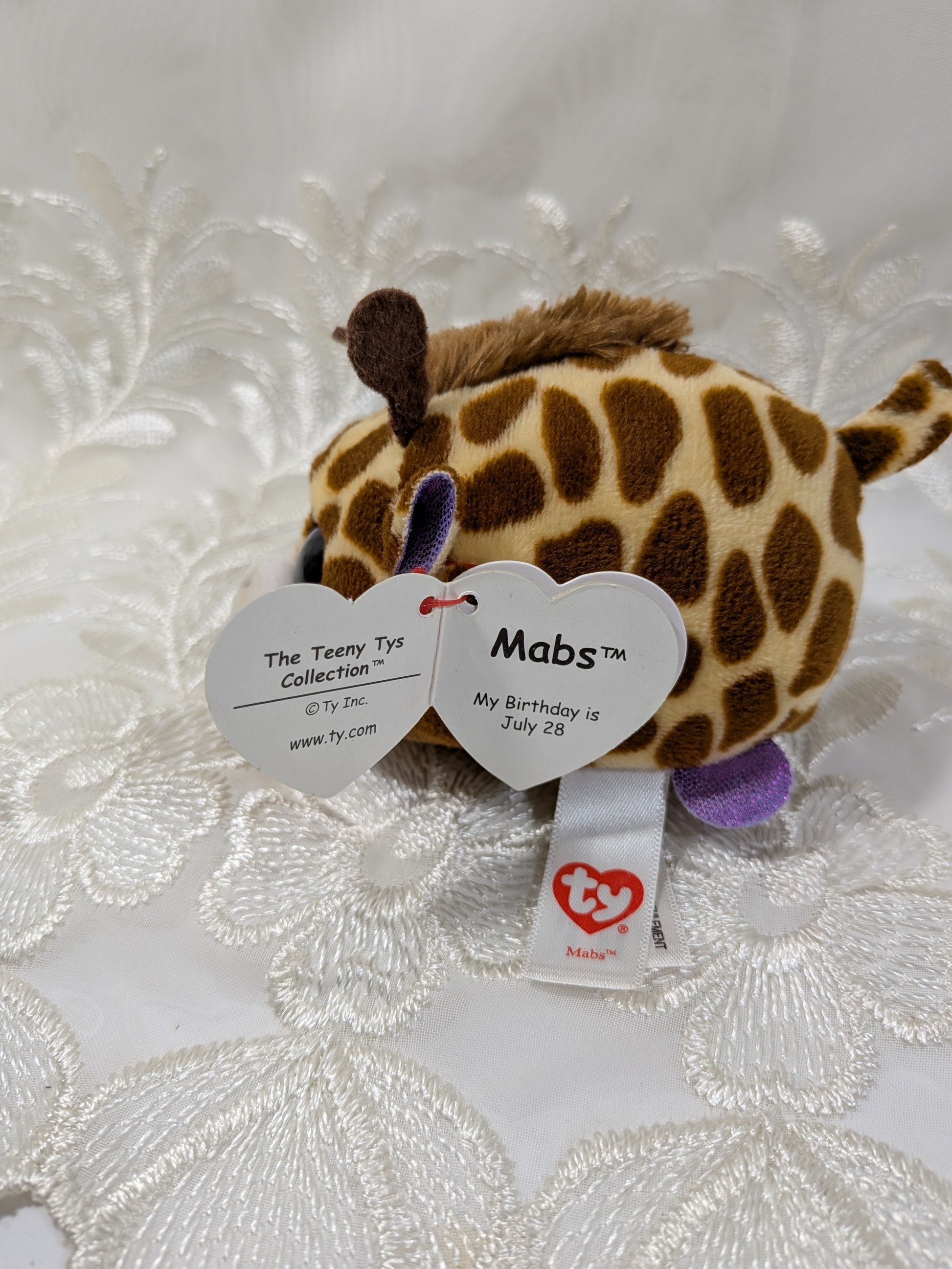 Ty Teeny Tys - Mabs The Giraffe (4in) - Vintage Beanies Canada