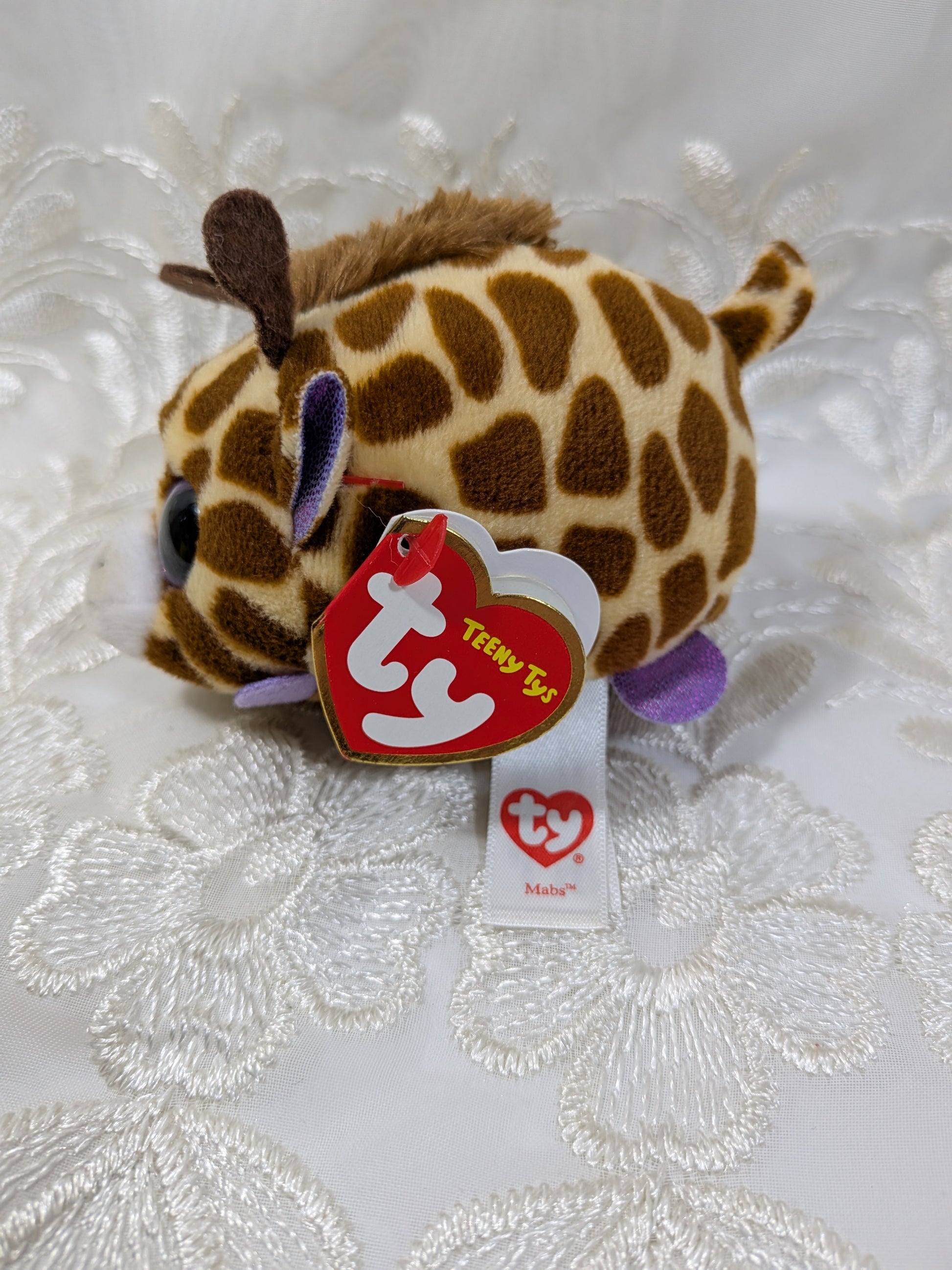 Ty Teeny Tys - Mabs The Giraffe (4in) - Vintage Beanies Canada