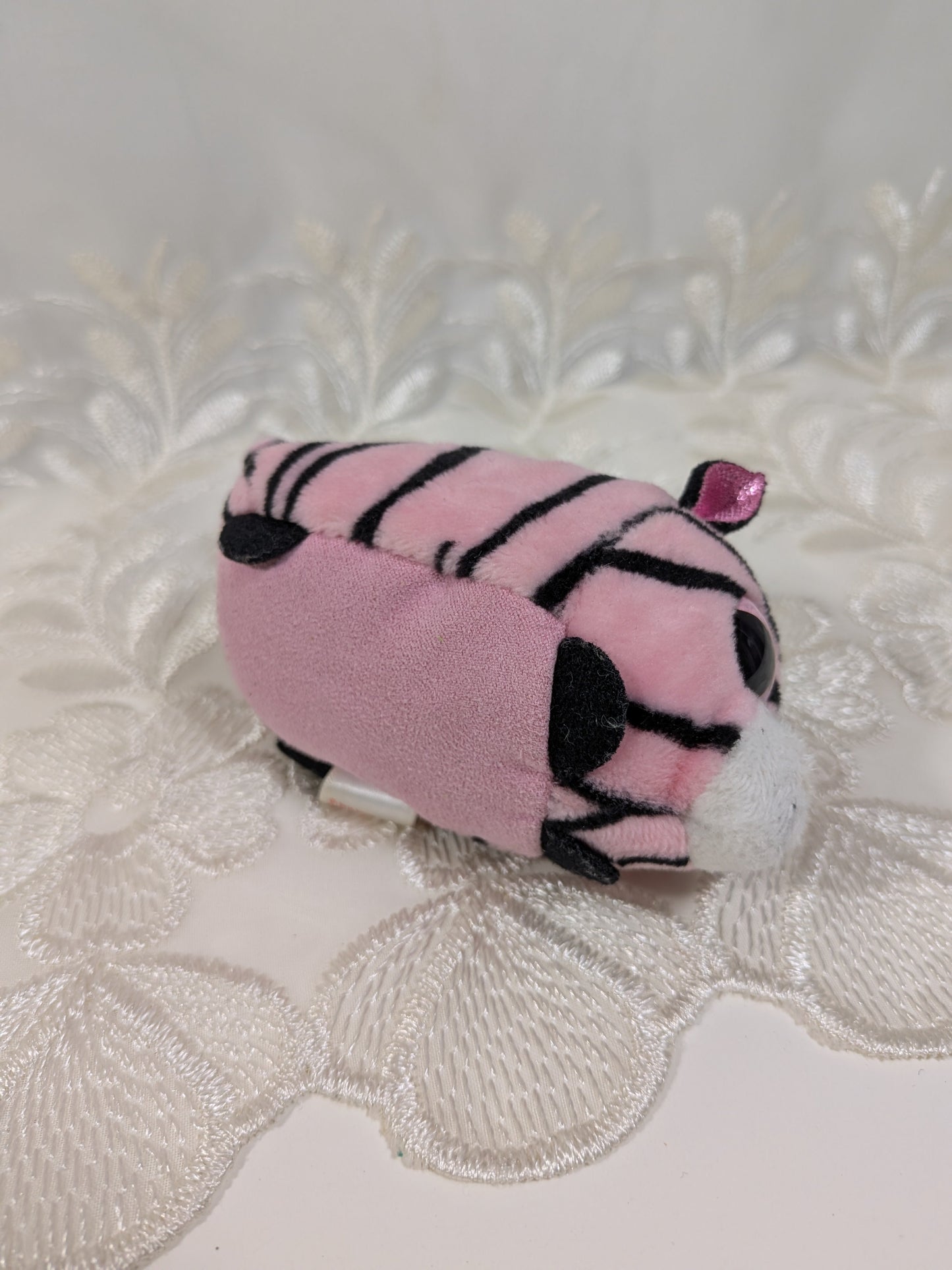 Ty Teeny Tys - Pennie The Pink Zebra (4 in) No Tag - Vintage Beanies Canada