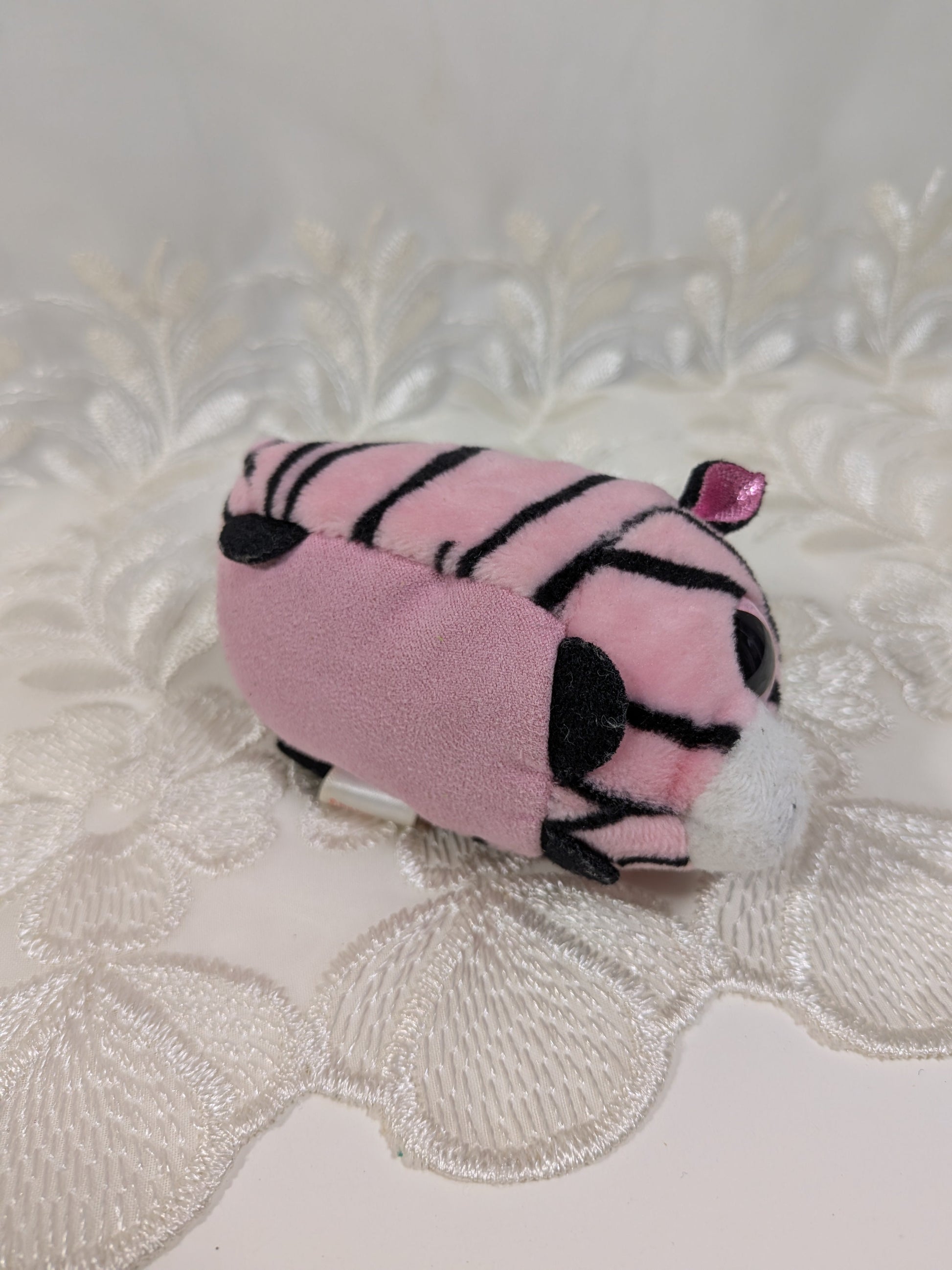 Ty Teeny Tys - Pennie The Pink Zebra (4 in) No Tag - Vintage Beanies Canada