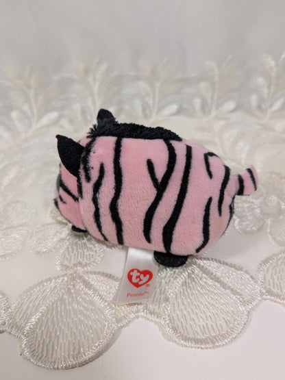 Ty Teeny Tys - Pennie The Pink Zebra (4 in) No Tag - Vintage Beanies Canada