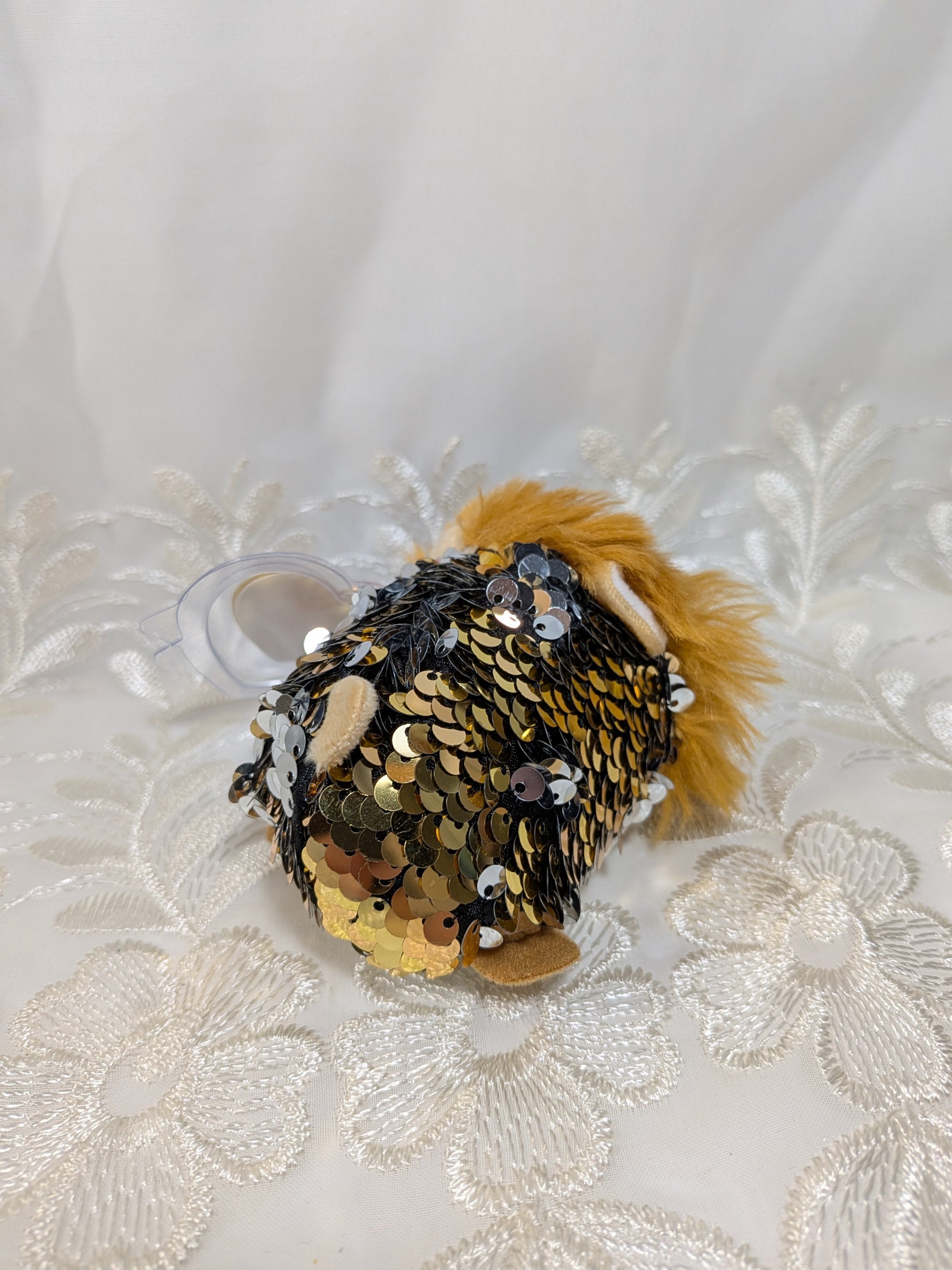 Ty Teeny Tys - Regal the sequined Lion (4in) - Vintage Beanies Canada