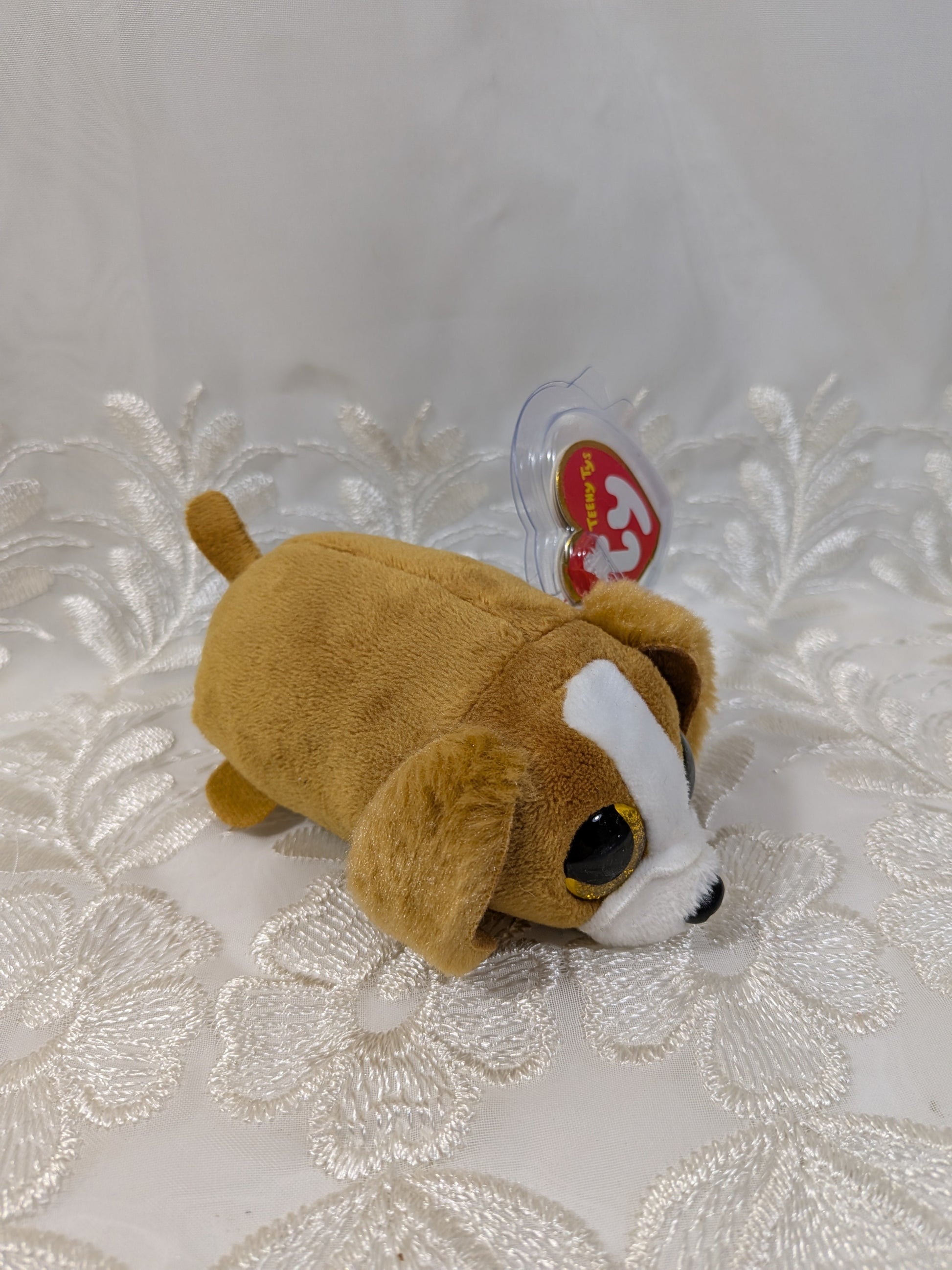 Ty Teeny Ty's - Suzie the dog (4in) Creased Tag - Vintage Beanies Canada
