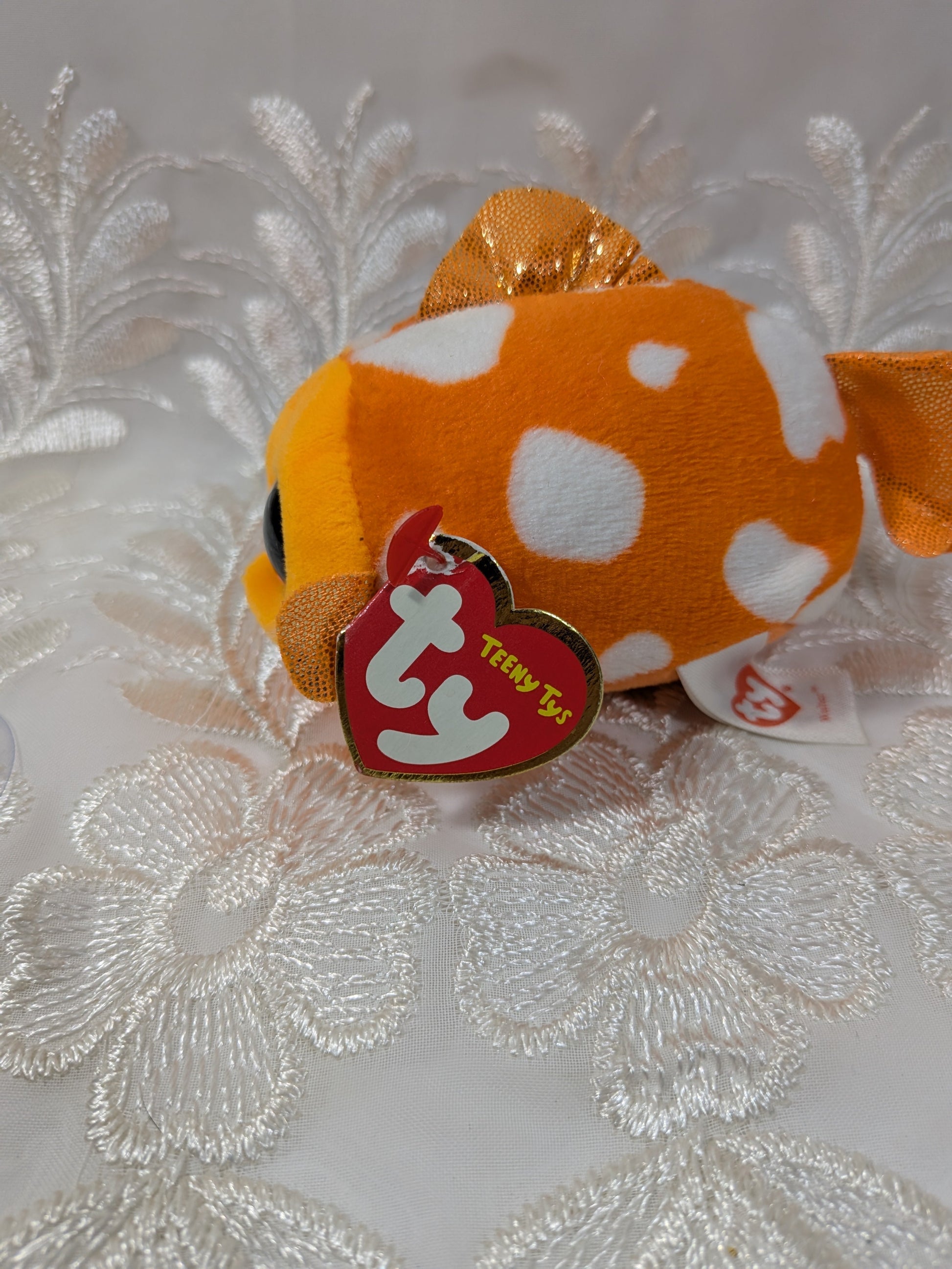 Ty Teeny Tys - Walter The Goldfish (4in) Non - mint Hang Tag - Vintage Beanies Canada