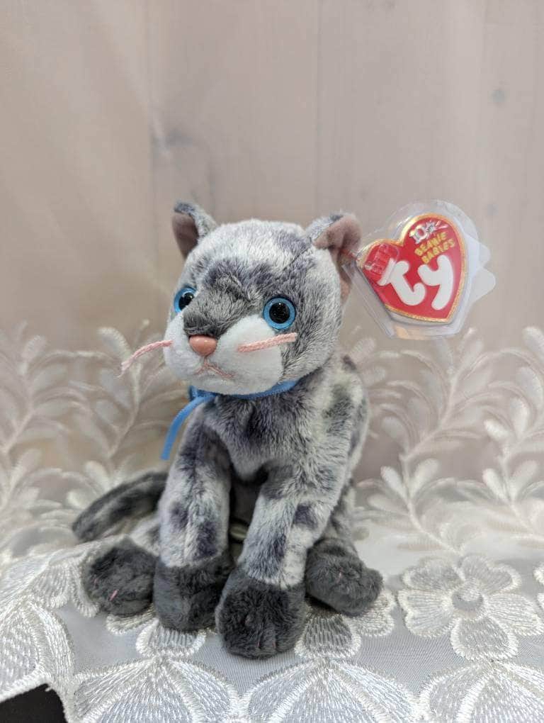Ty Beanie Baby - Frisco The Gray Cat With Blue Eyes (7in) - Vintage Beanies Canada