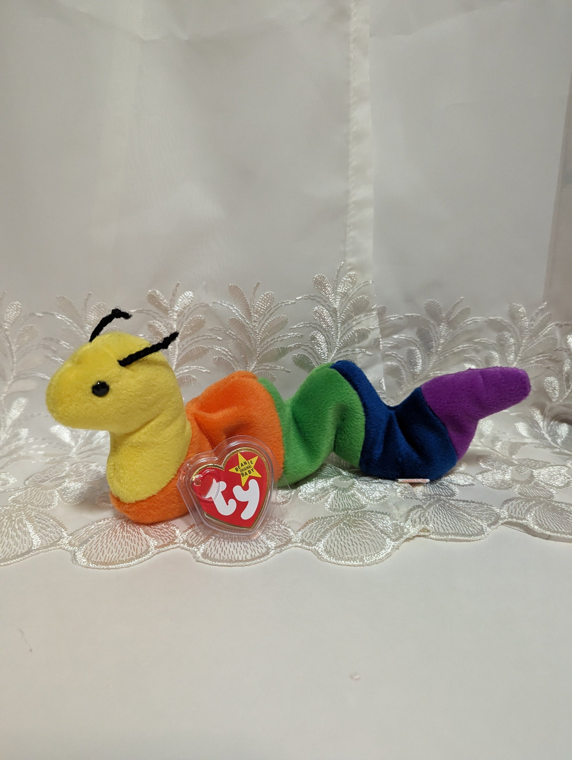 Ty Beanie Baby - Inch The Inchworm (10in) Yarn Antennas - Vintage Beanies Canada