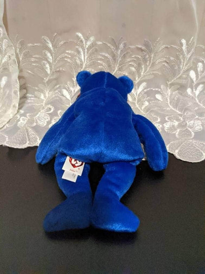 Ty Beanie Baby - John The Bear (Named After USA Founding Father John Adams) 9in - Vintage Beanies Canada