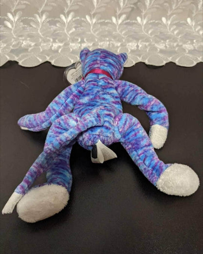 Ty Beanie Baby - Kooky The Purple And Blue Cat (9in) - Vintage Beanies Canada