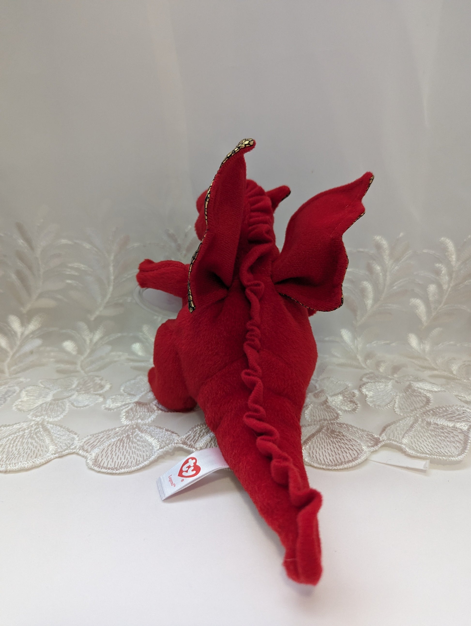 Ty Beanie Baby - Legend The Red Dragon (6in) - Vintage Beanies Canada
