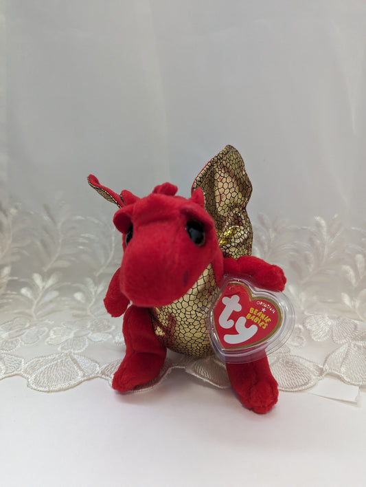 Ty Beanie Baby - Legend The Red Dragon (6in) - Vintage Beanies Canada