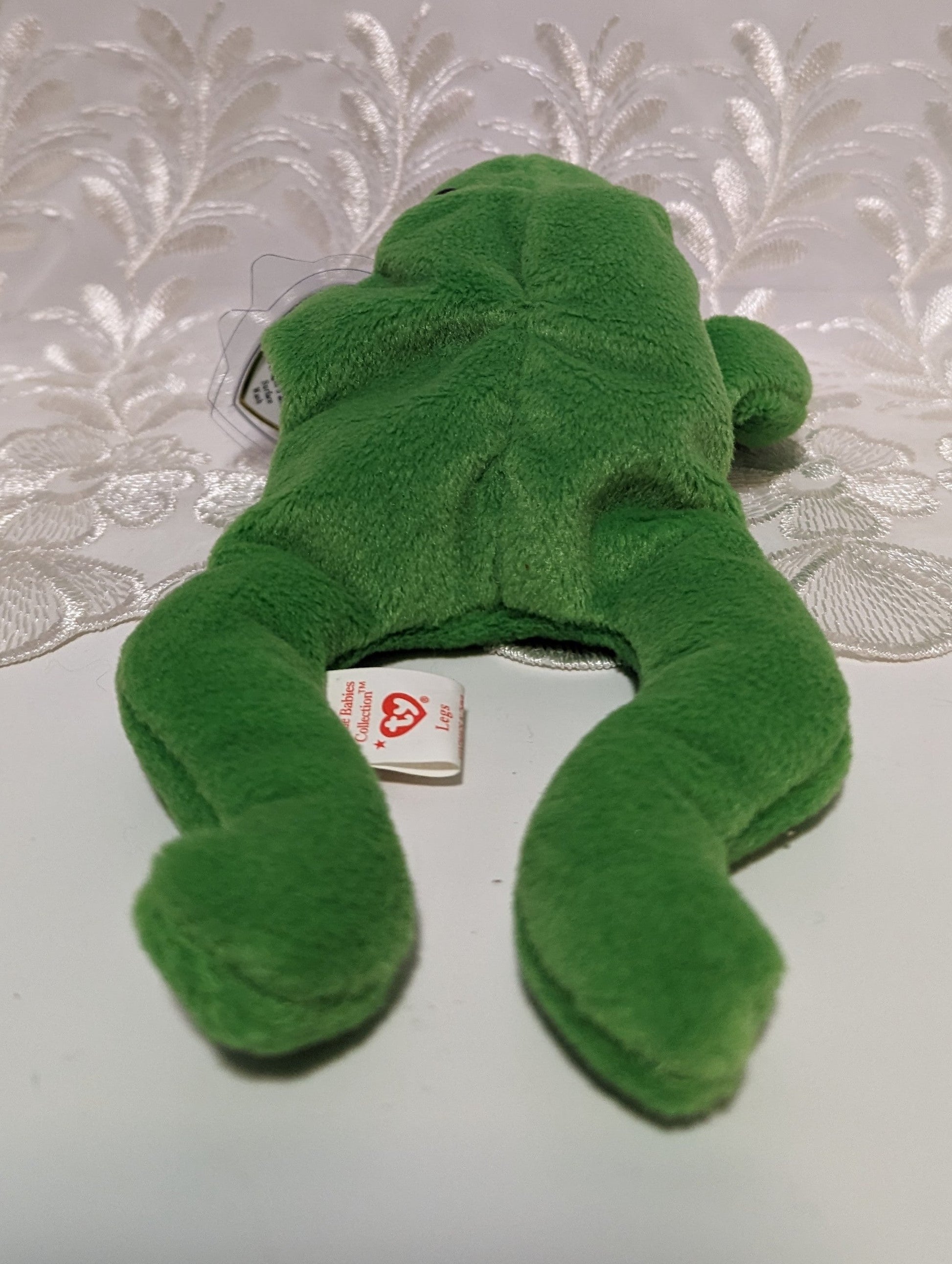 Ty Beanie Baby - Legs The Frog (9in) - Vintage Beanies Canada