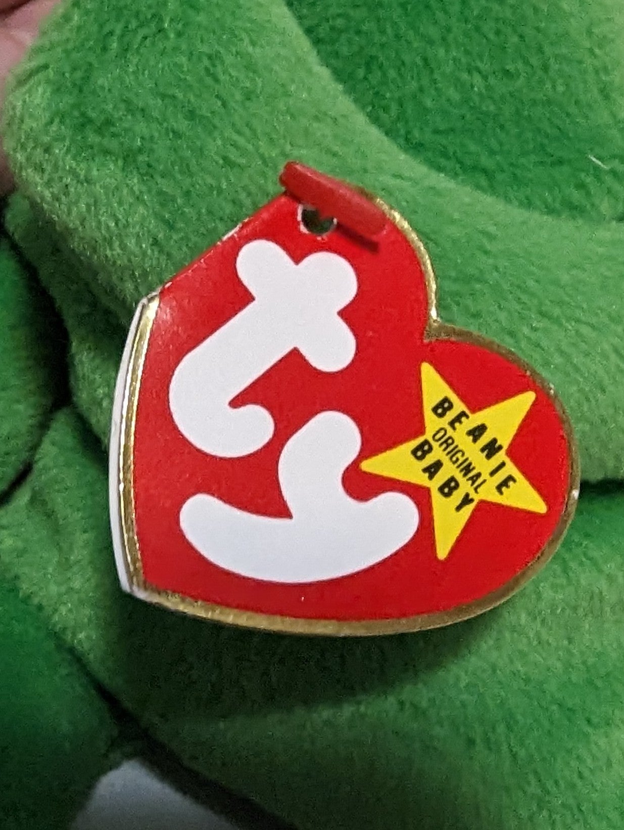 Ty Beanie Baby - Legs The Frog (9in) - Vintage Beanies Canada