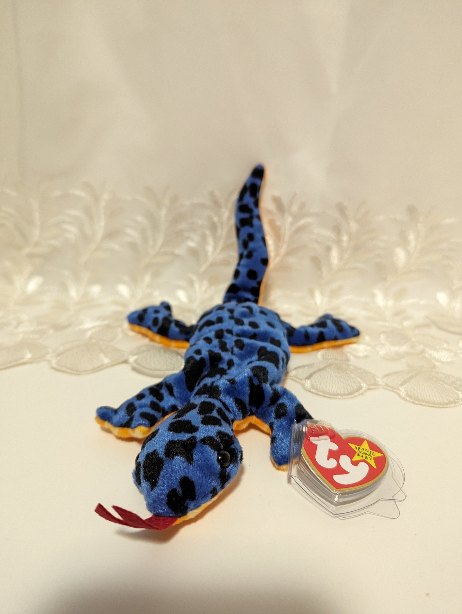 Ty Beanie Baby - Lizzy The Blue Lizzard (12in) - Vintage Beanies Canada