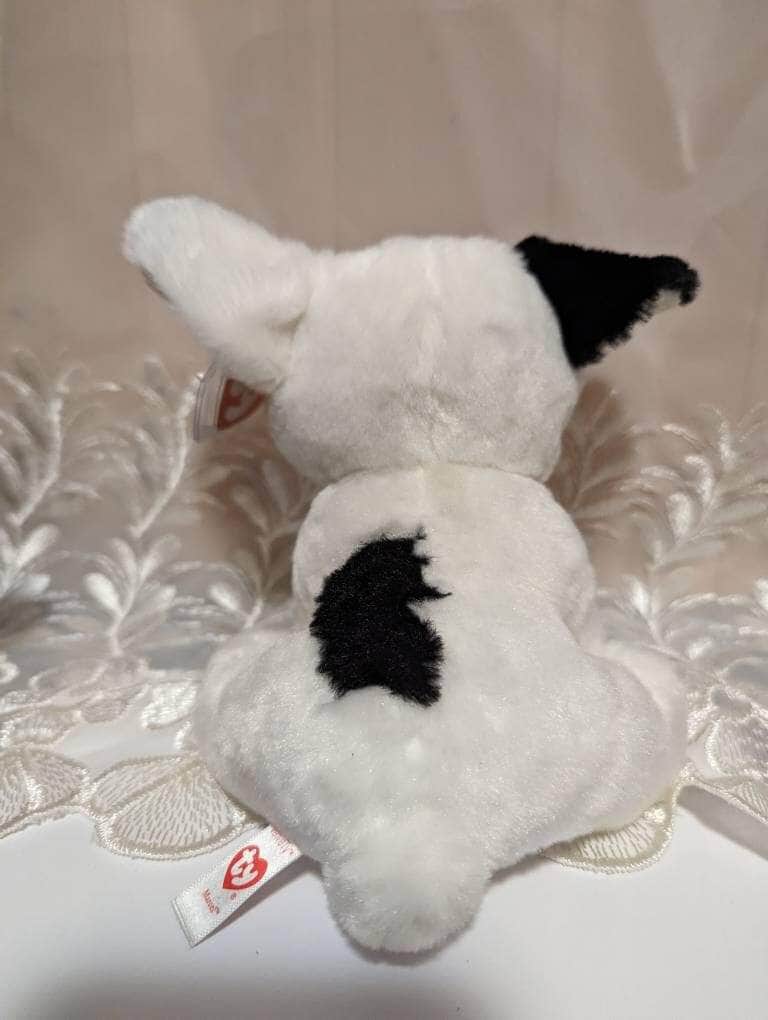 Ty Beanie Baby - Marcel The White French Bulldog / Boston Terrier Dog (6in) - Vintage Beanies Canada