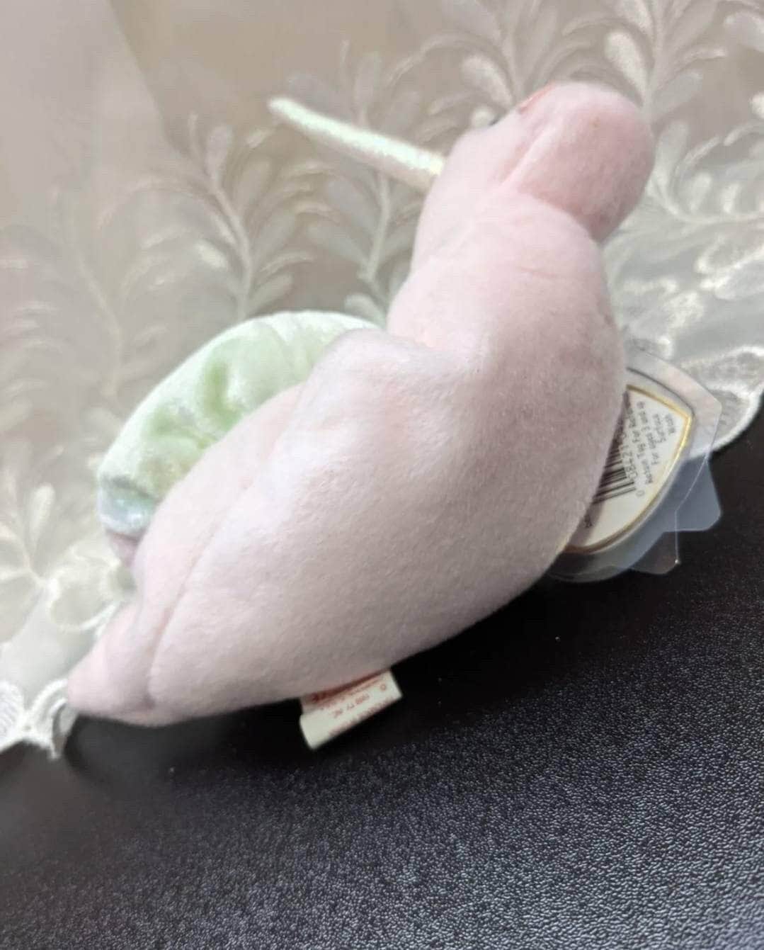 Ty Beanie Baby - Swirly The Pink Snail (6in) - Vintage Beanies Canada