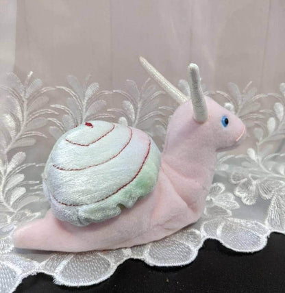 Ty Beanie Baby - Swirly The Pink Snail (6in) - Vintage Beanies Canada