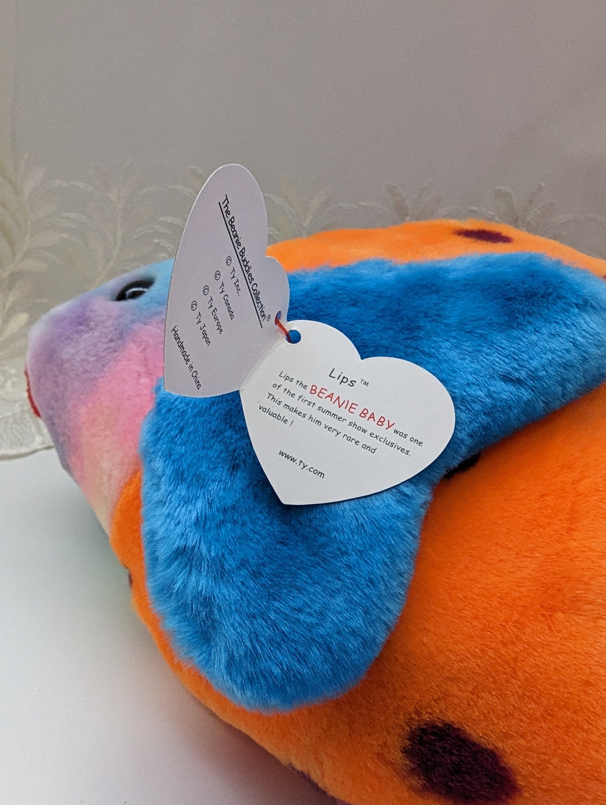 Ty Beanie Buddy - Lips The Fish (13in) - Vintage Beanies Canada