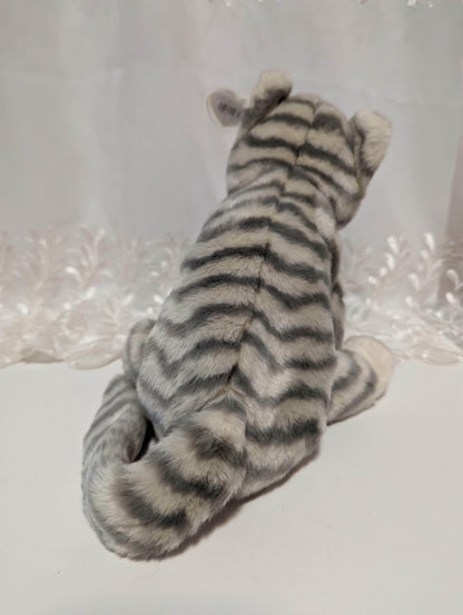 Ty Beanie Buddy - Silver The Gray Tabby Cat (10in} - Vintage Beanies Canada