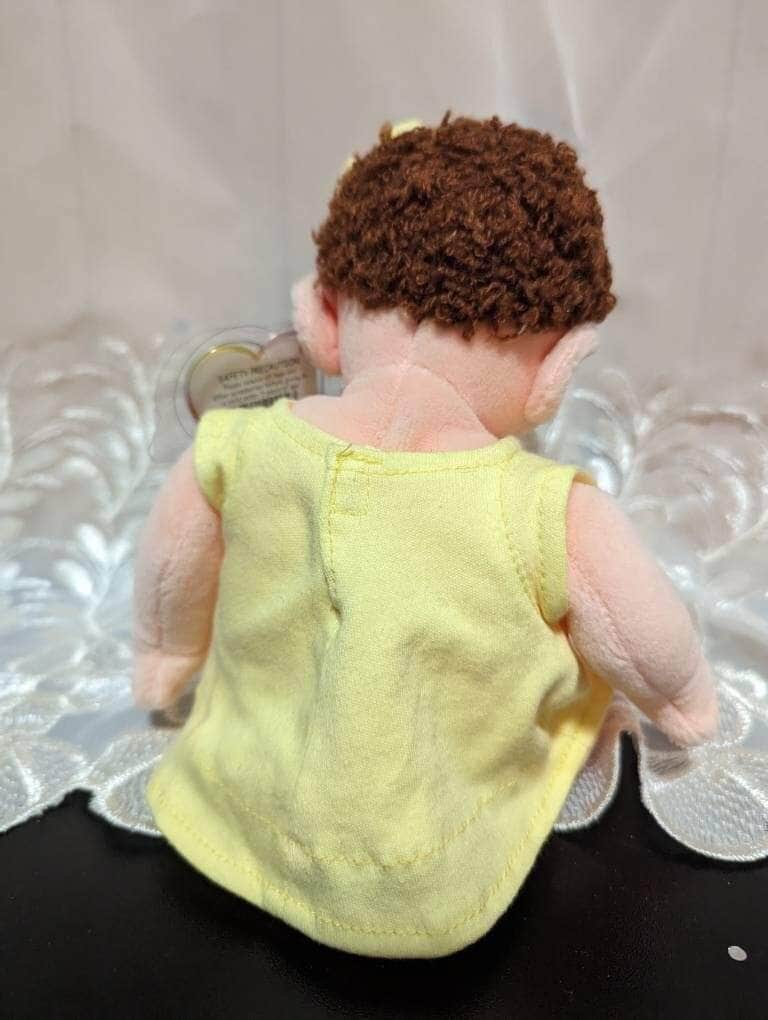 Ty Beanie Kids - Curly The Girl Doll In Yellow Dress (10in) - Vintage Beanies Canada
