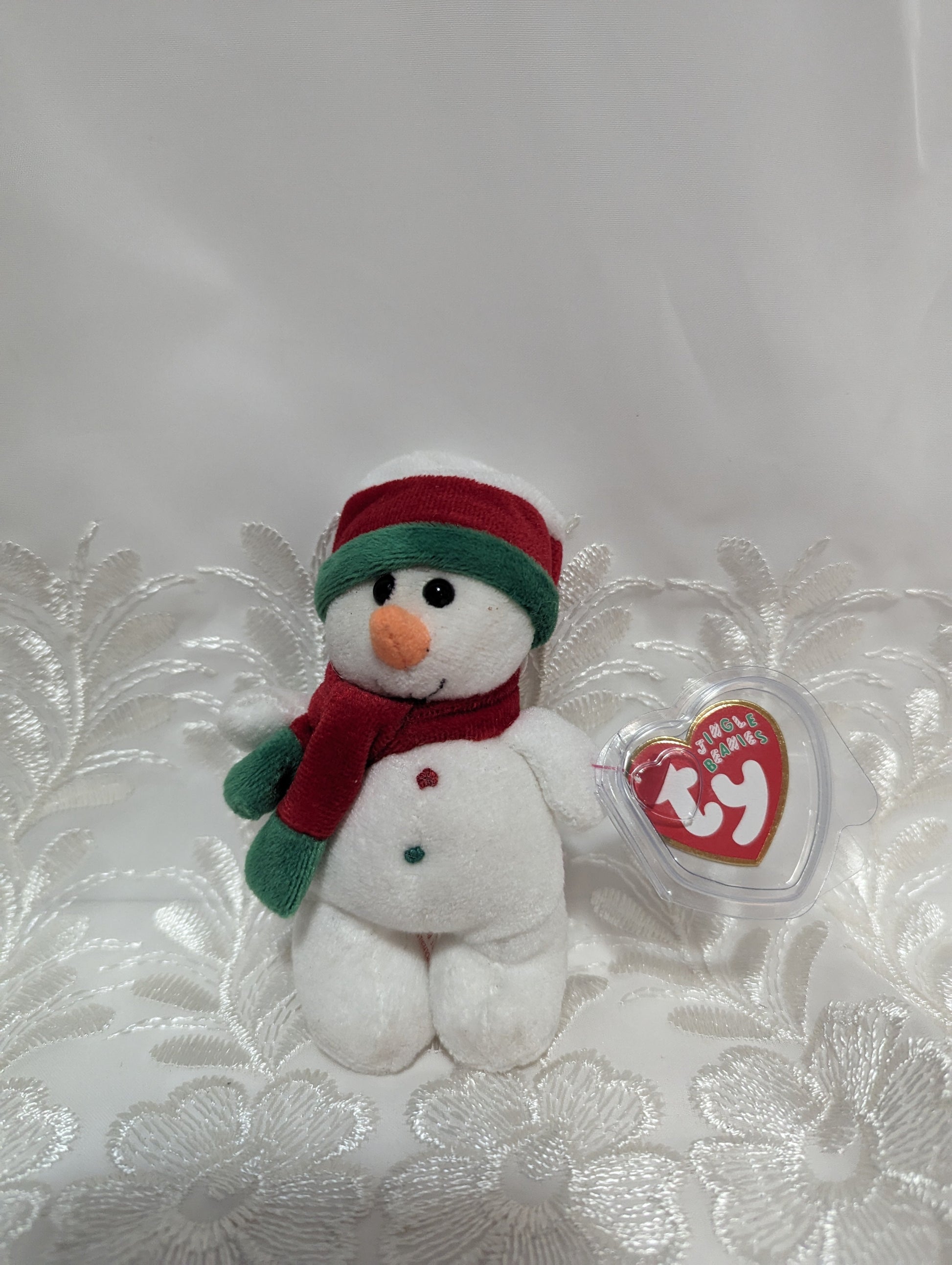 Ty Jingle Beanie - Flakesy The Snowman (4.5in) Christmas Tree Ornament - Vintage Beanies Canada