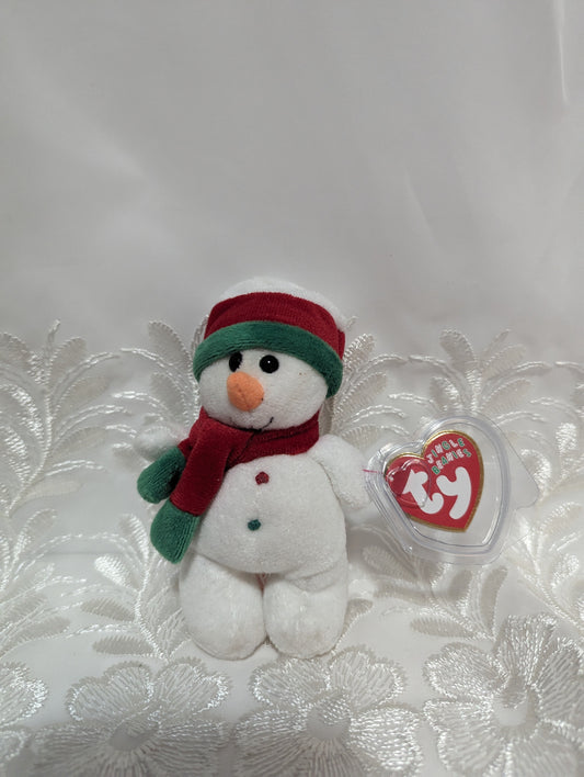 Ty Jingle Beanie - Flakesy The Snowman (4.5in) Christmas Tree Ornament - Vintage Beanies Canada