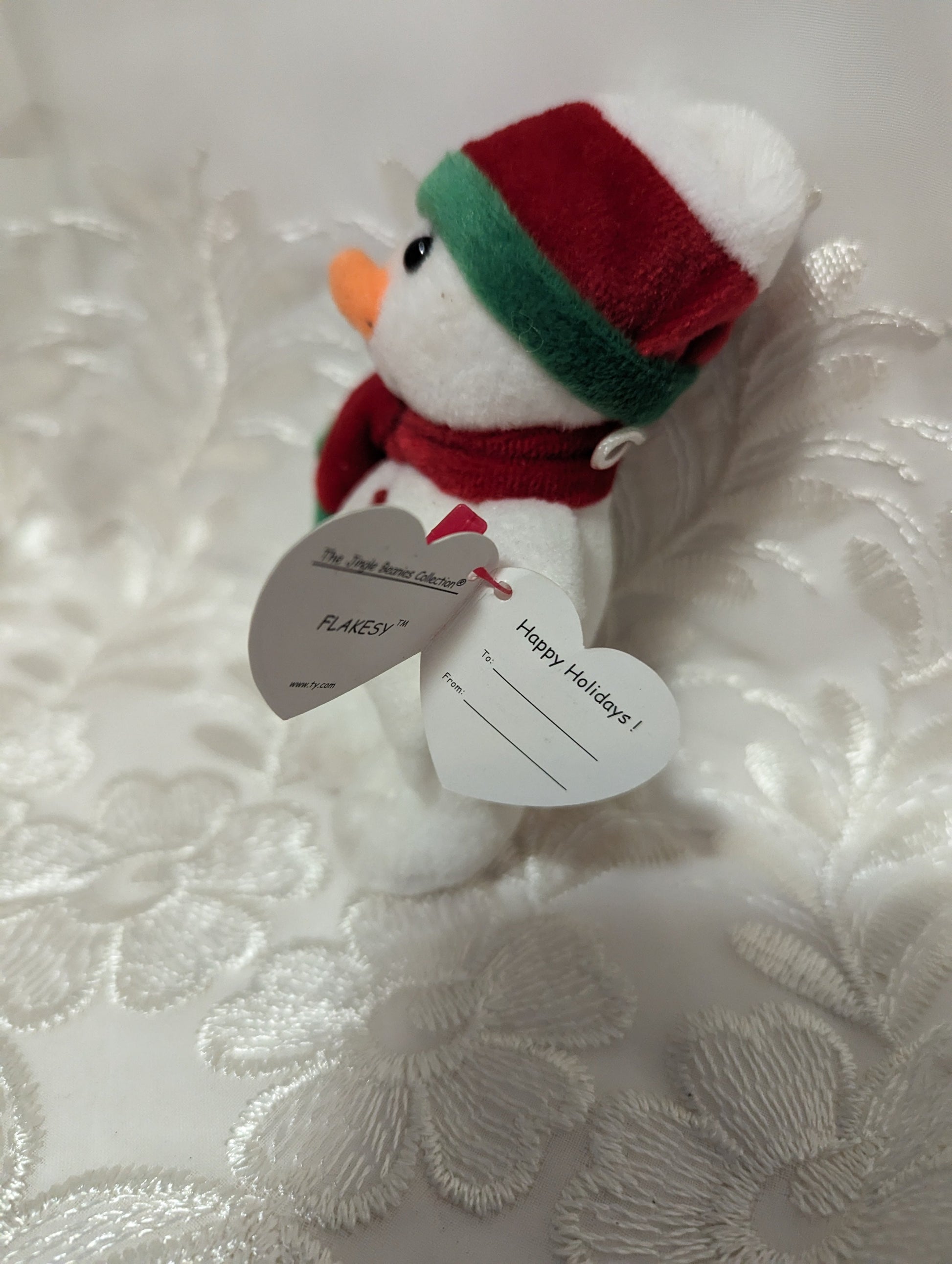 Ty Jingle Beanie - Flakesy The Snowman (4.5in) Christmas Tree Ornament - Vintage Beanies Canada