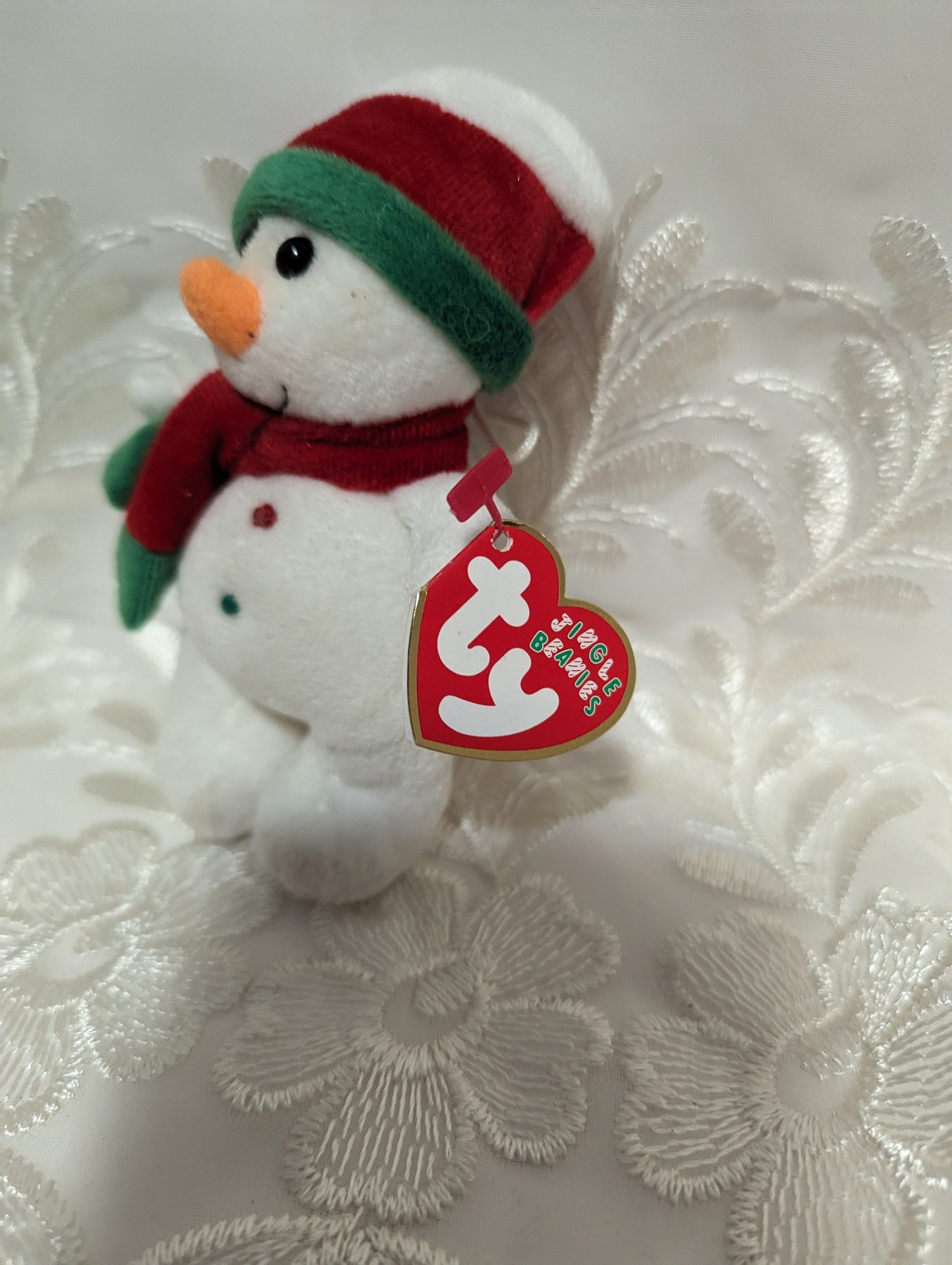 Ty Jingle Beanie - Flakesy The Snowman (4.5in) Christmas Tree Ornament - Vintage Beanies Canada