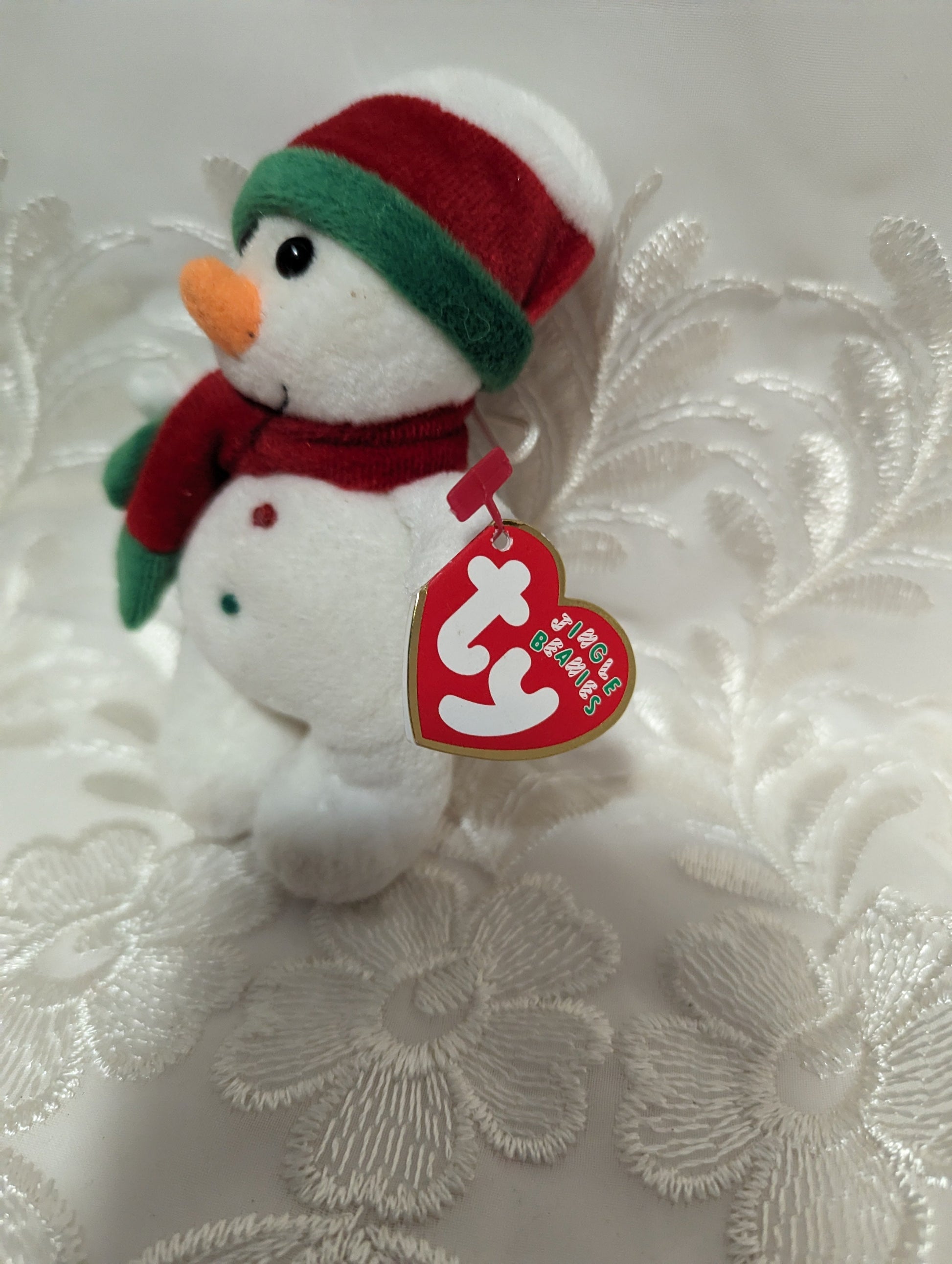 Ty Jingle Beanie - Flakesy The Snowman (4.5in) Christmas Tree Ornament - Vintage Beanies Canada